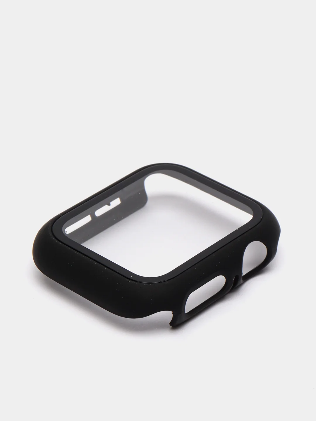 Черный бампер с защитным стеклом для Apple Watch 38/40/42/44 mm