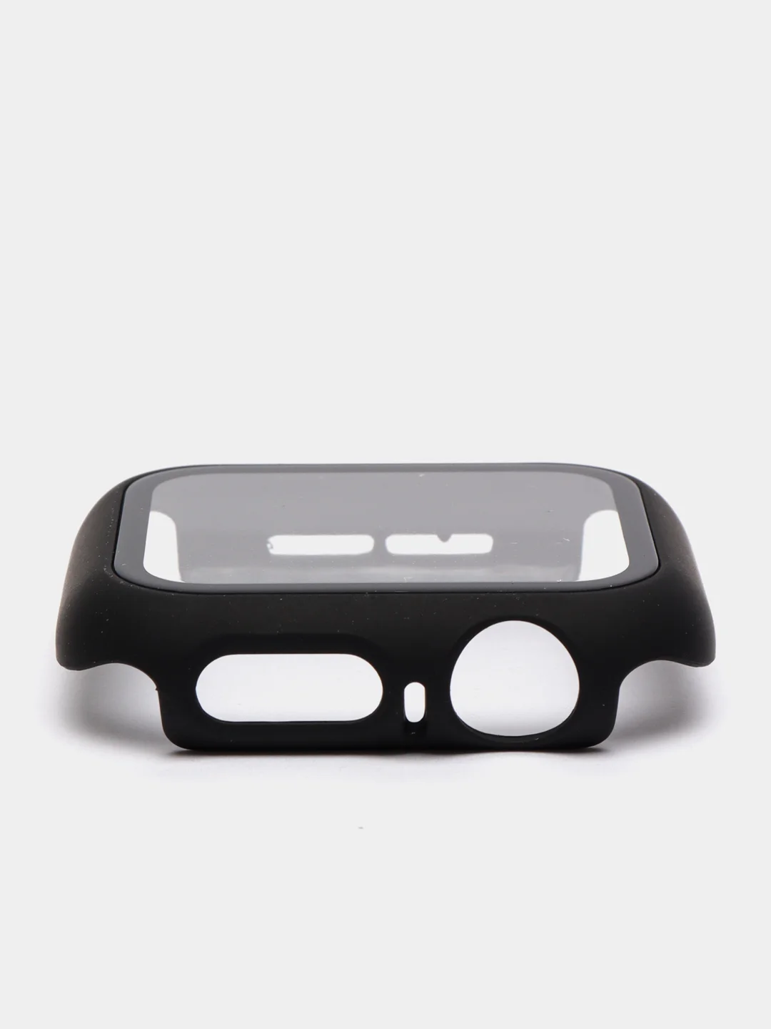 Черный бампер с защитным стеклом для Apple Watch 38/40/42/44 mm