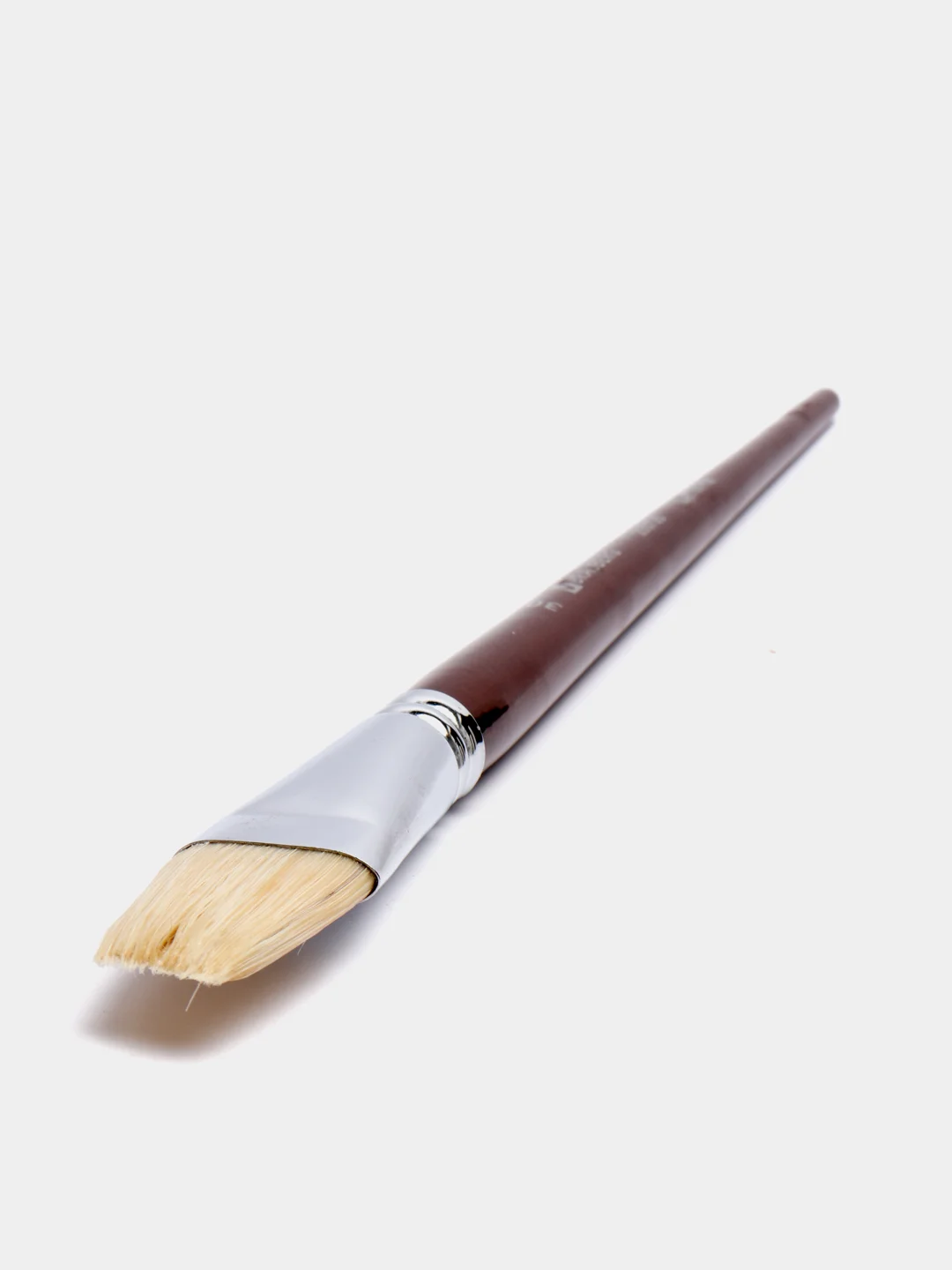 Кисть художественная профессиональная BRAUBERG ART "CLASSIC", щетина, плоская, № 30, длинная ручка, 200726