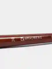 Кисть художественная профессиональная BRAUBERG ART "CLASSIC", щетина, плоская, № 30, длинная ручка, 200726