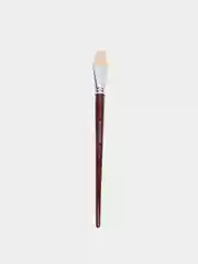 Кисть художественная профессиональная BRAUBERG ART "CLASSIC", щетина, плоская, № 30, длинная ручка, 200726