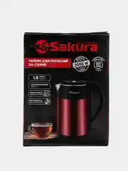 Красный чайник электрический Sakura SA-2154MR, 1.8 л