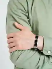 Серебряный мужской браслет