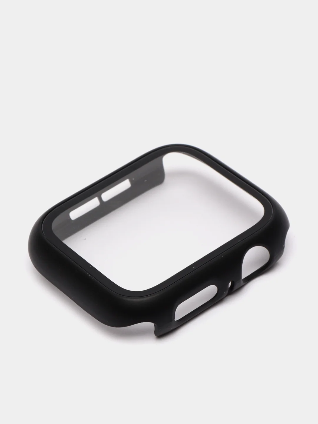 Черный бампер с защитным стеклом для Apple Watch 38/40/42/44 mm