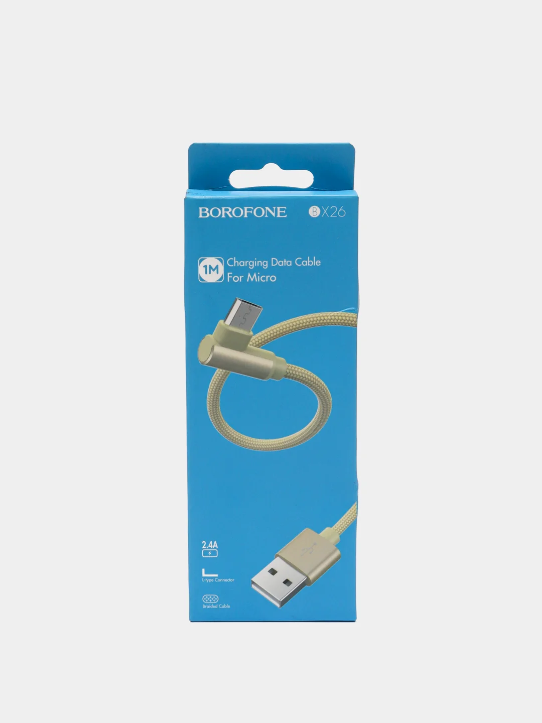 Золотой кабель для зарядки телефона Android micro usb 1 м Borofone BX26 usb