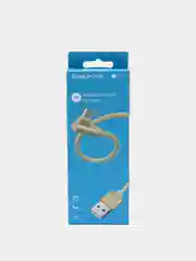 Золотой кабель для зарядки телефона Android micro usb 1 м Borofone BX26 usb