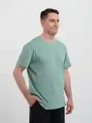 Зелёный хаки футболка однотонная, мужская, хлопок