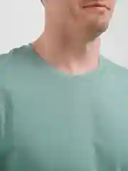 Зелёный хаки футболка однотонная, мужская, хлопок