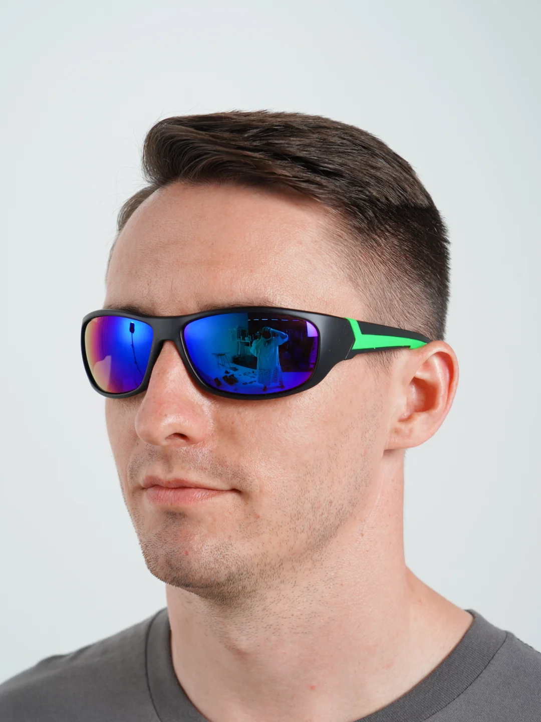 Зеленый солнцезащитные поликарбонатные спортивные очки EYELEVEL Rebel