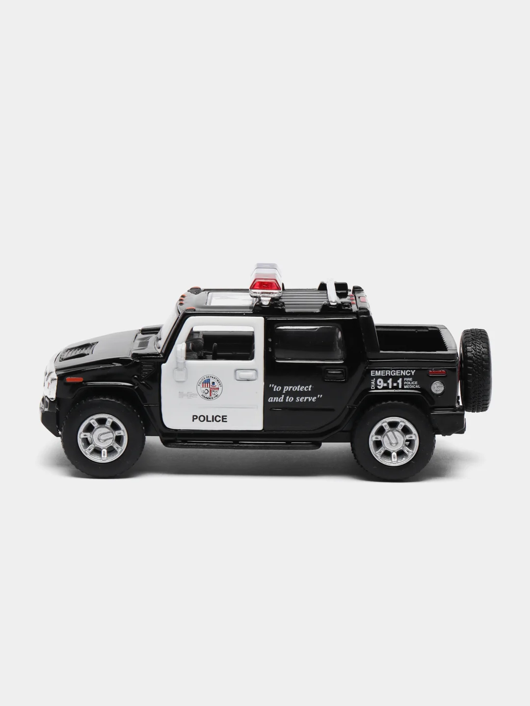 Металлическая машинка 1:40 Hummer H2 SUT 2005 (Police) KT5097DP