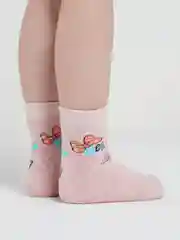 Розовый носки детские махровые