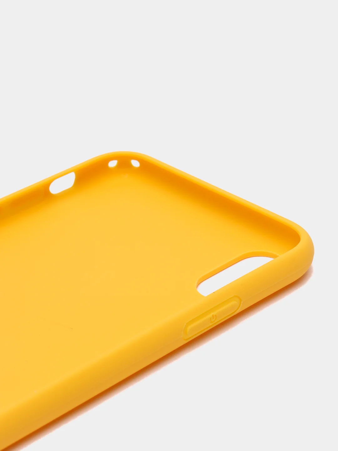 Желтый чехол для Apple iPhone XS Max силиконовый, матовый, однотонный