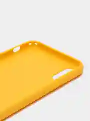 Желтый чехол для Apple iPhone XS Max силиконовый, матовый, однотонный