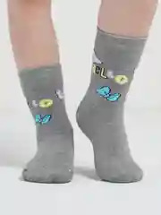 Серый носки детские махровые