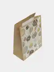 Бежевый пакет подарочный