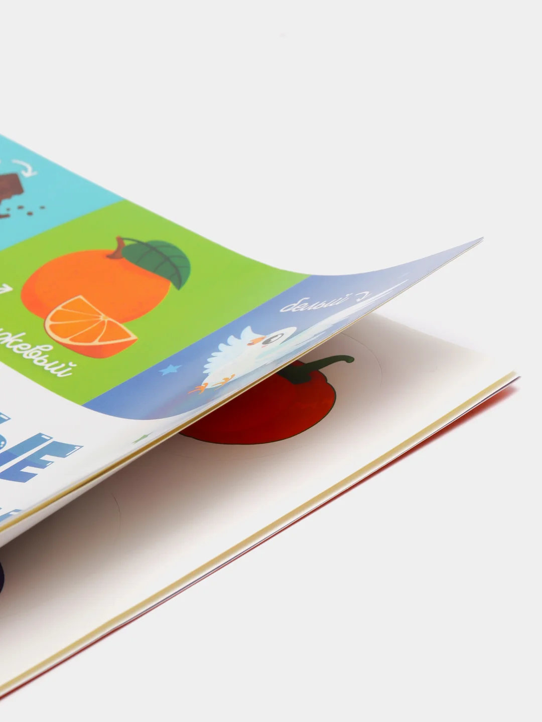 Учу цвета 1+: книжка с наклейками