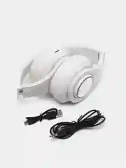 Белый наушники беспроводные, со светодиодной подсветкой, Bluetooth B39  Wireless