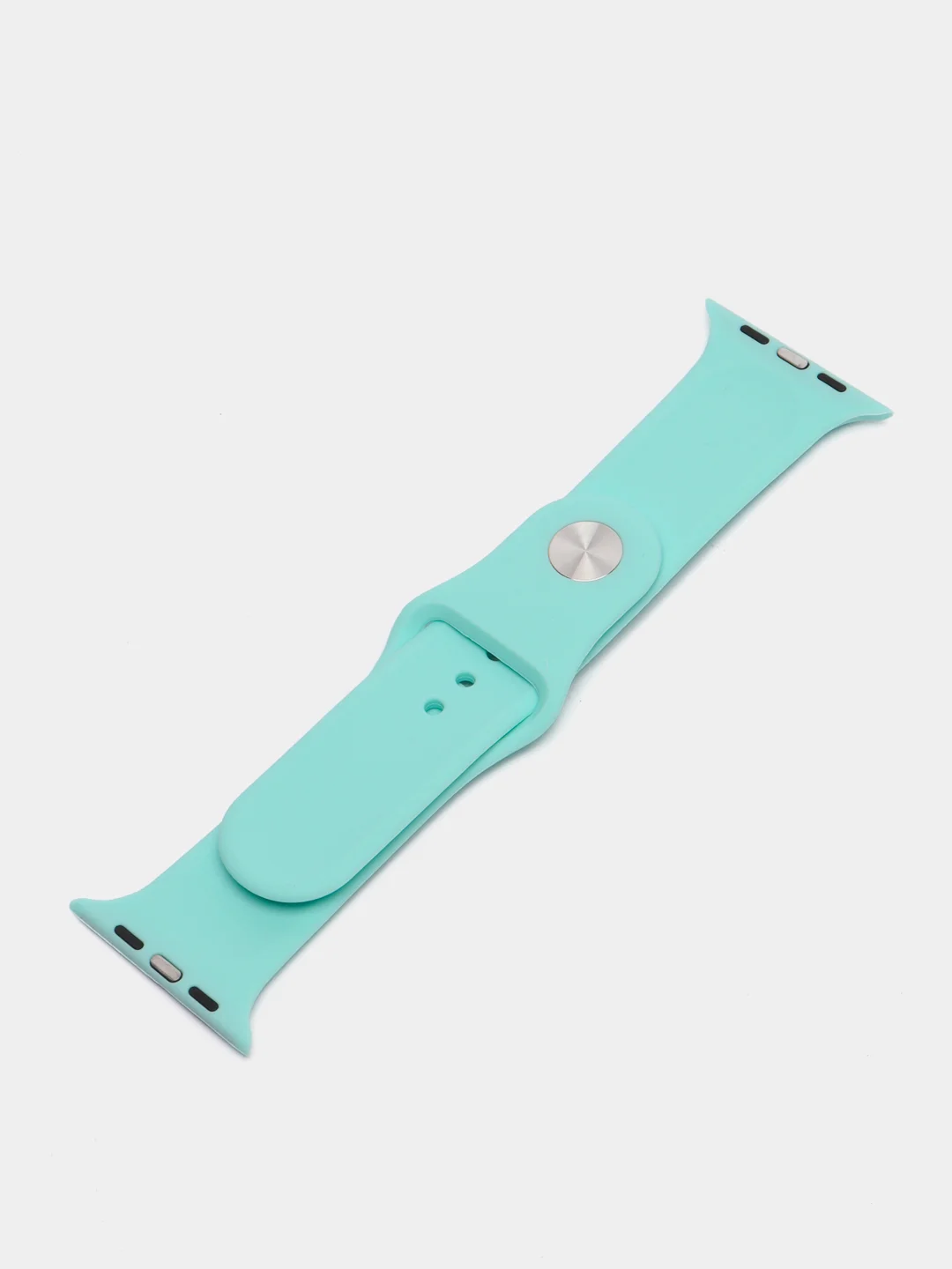 Мятный силиконовый ремешок для Apple Watch 3, 4, 5, 6, 7, SE на 38/42/40/44