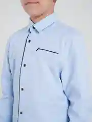 Голубой рубашка для мальчика