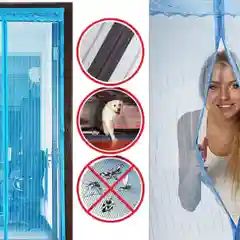 Антимоскитная сетка на дверь на магнитах