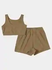 Бежевый костюм спортивный женский