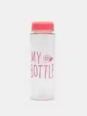 Розовый бутылка для воды My Bottle в мешке