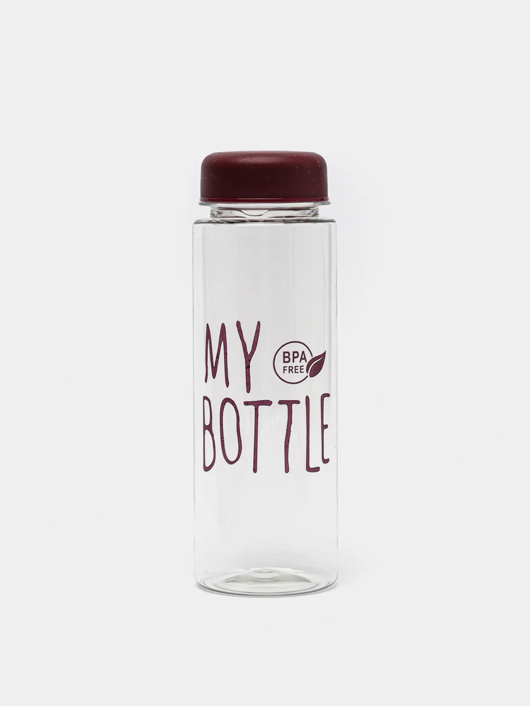 Бордовый бутылка для воды My Bottle в мешке