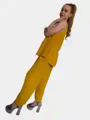Костюм женский летний, широкие штаны, кюлоты и топик