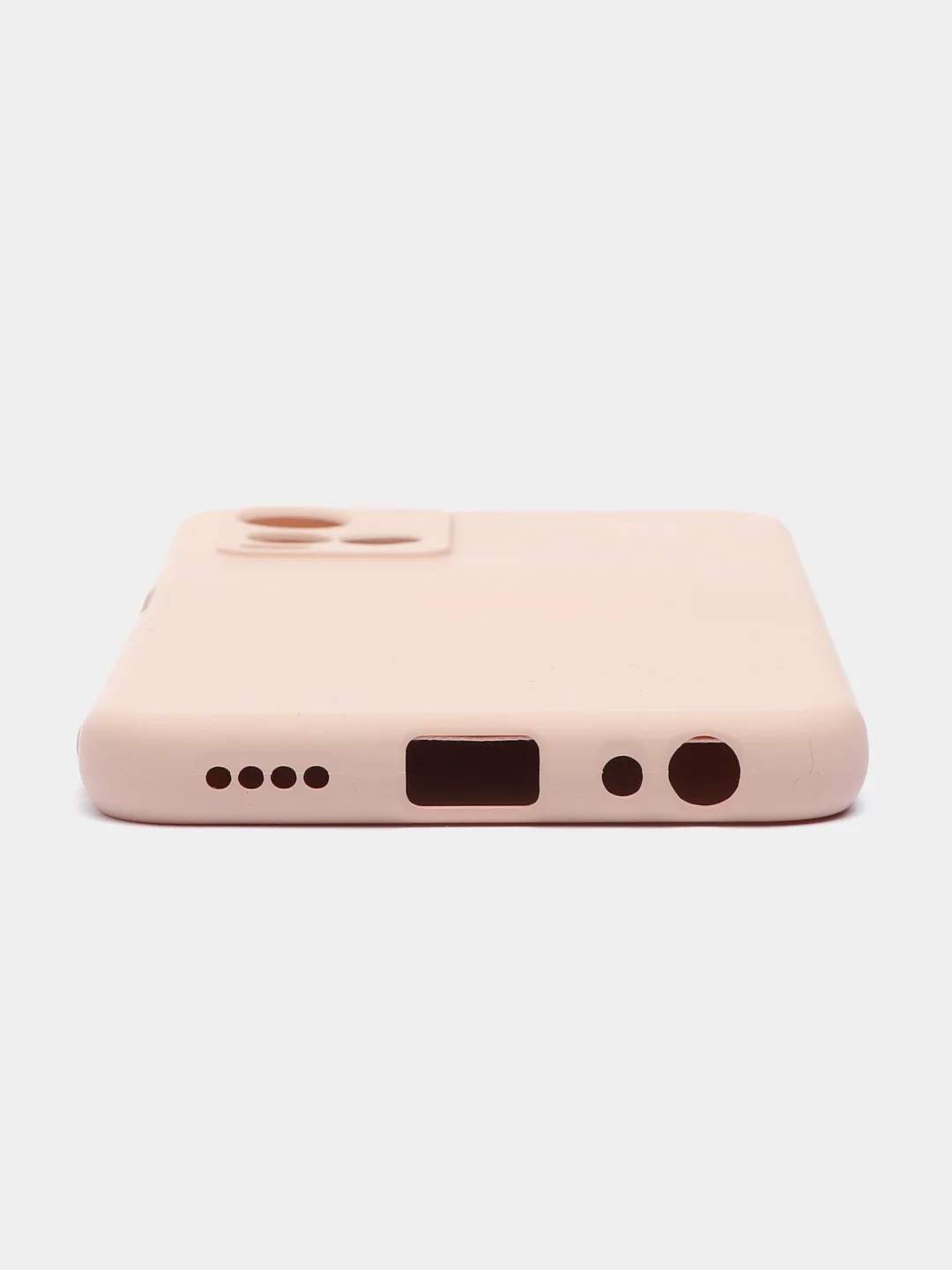 Коралловый меланж чехол с защитой камеры и бархатом внутри Vivo Y21