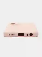 Коралловый меланж чехол с защитой камеры и бархатом внутри Vivo Y21