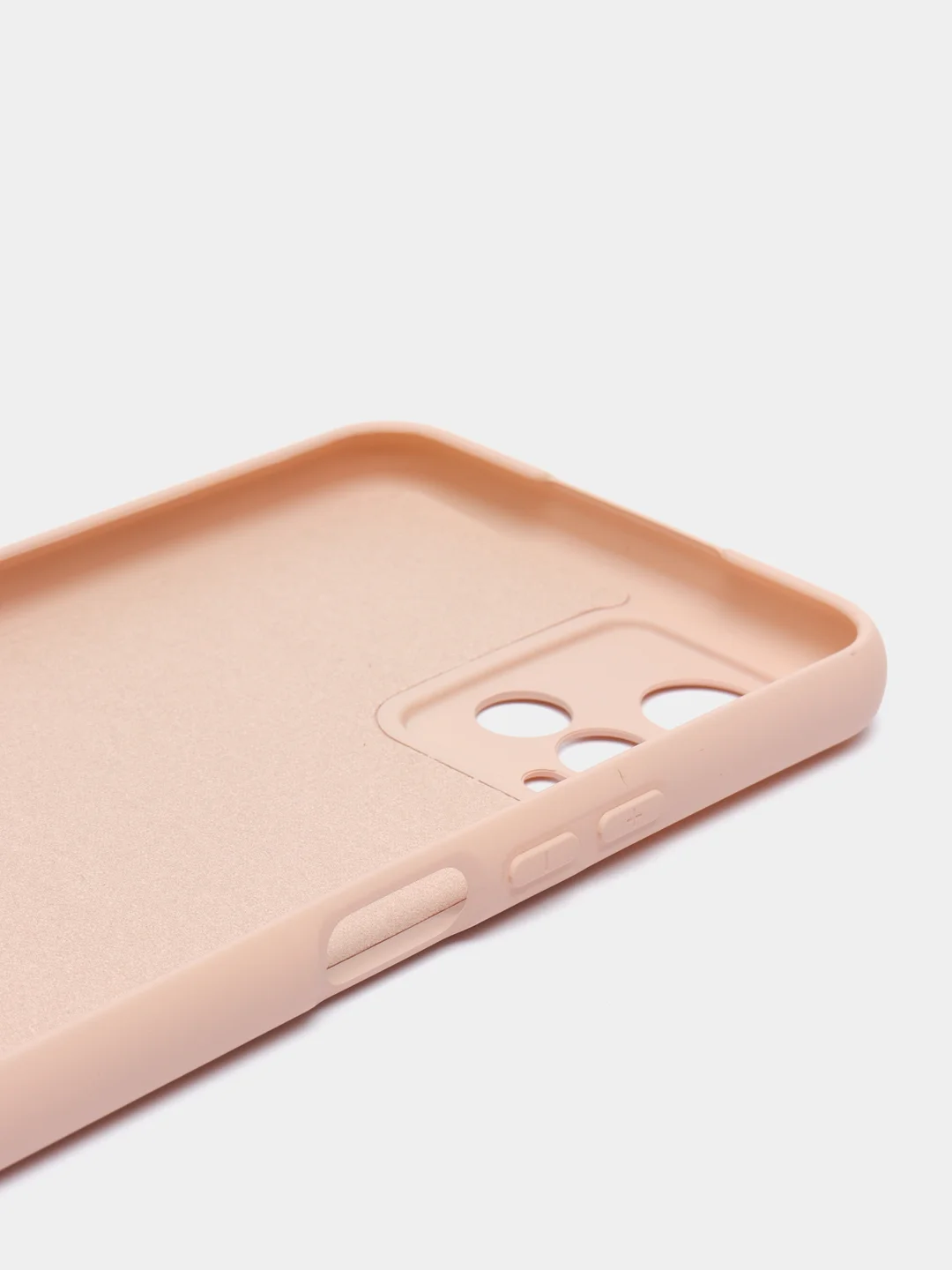 Коралловый меланж чехол с защитой камеры и бархатом внутри Vivo Y21