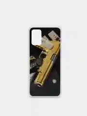 Желтый чехол Samsung Galaxy A02s, Самсунг Галакси А02с чехол силиконовый с рисунком