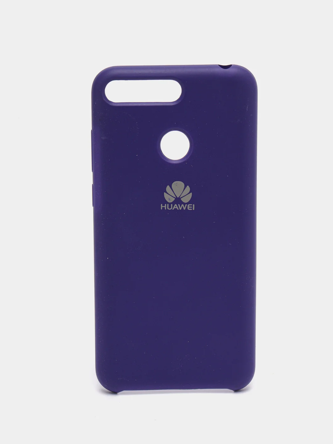 Фиолетовый чехол Silicone case для Huawei Honor 7A Pro / 7C / Y6 2018 / Y6 Prime (5,7"0)