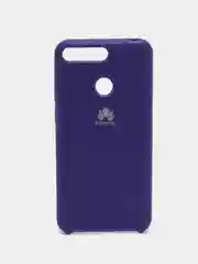 Фиолетовый чехол Silicone case для Huawei Honor 7A Pro / 7C / Y6 2018 / Y6 Prime (5,7"0)