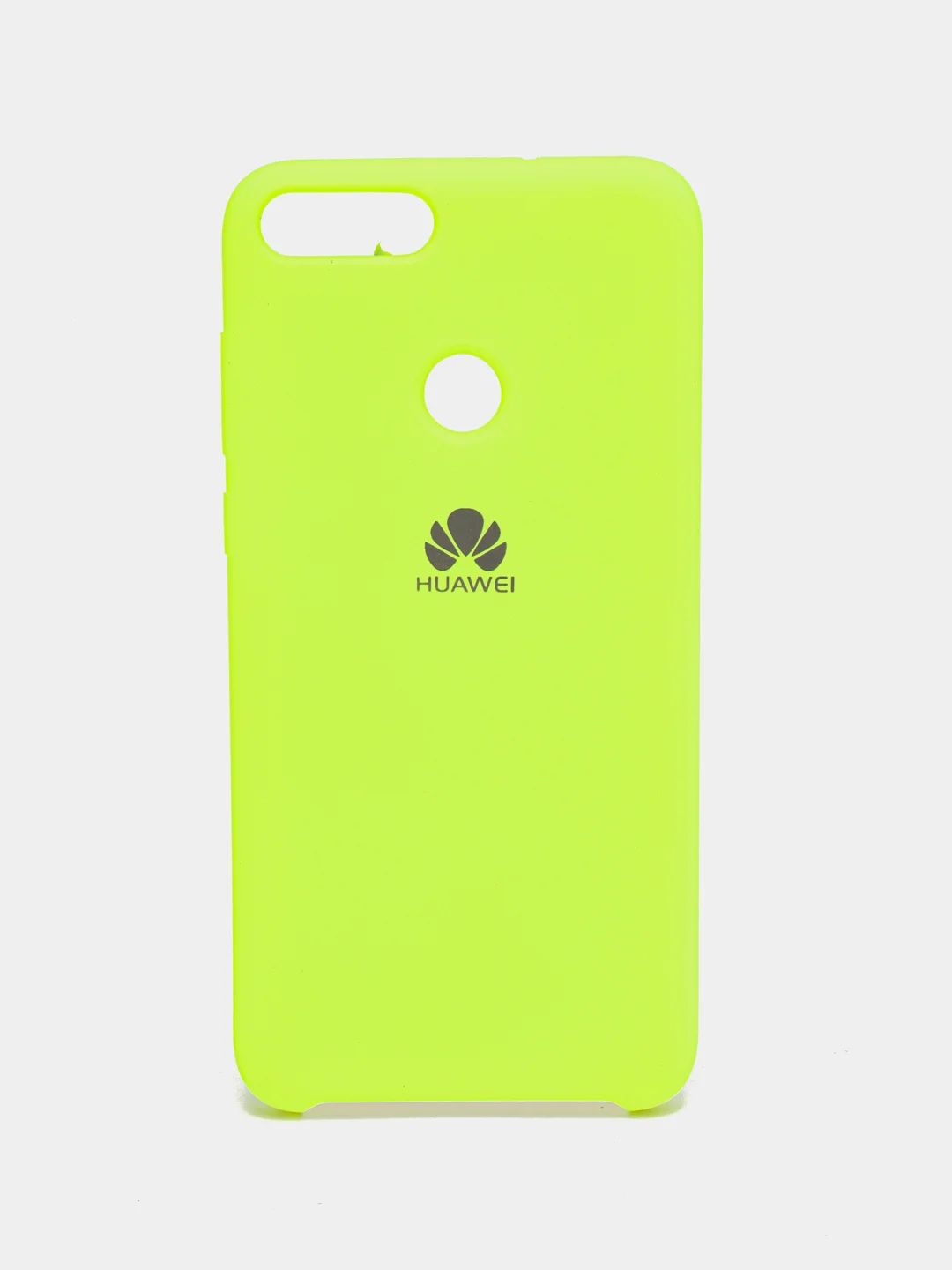 Салатовый чехол-накладка Silicone Cover для Huawei P Smart 2018