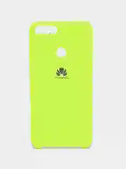 Салатовый чехол-накладка Silicone Cover для Huawei P Smart 2018