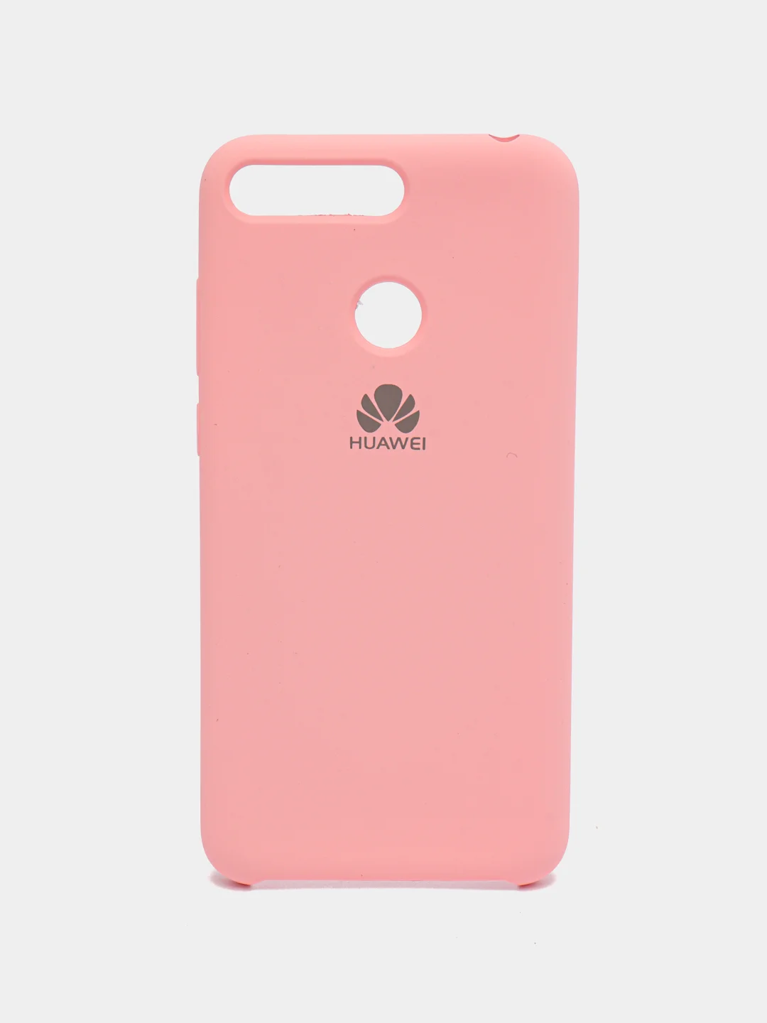 Розовый чехол Silicone case для Huawei Honor 7A Pro / 7C / Y6 2018 / Y6 Prime (5,7"0)