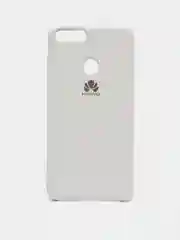 Белый чехол-накладка Silicone Cover для Huawei P Smart 2018