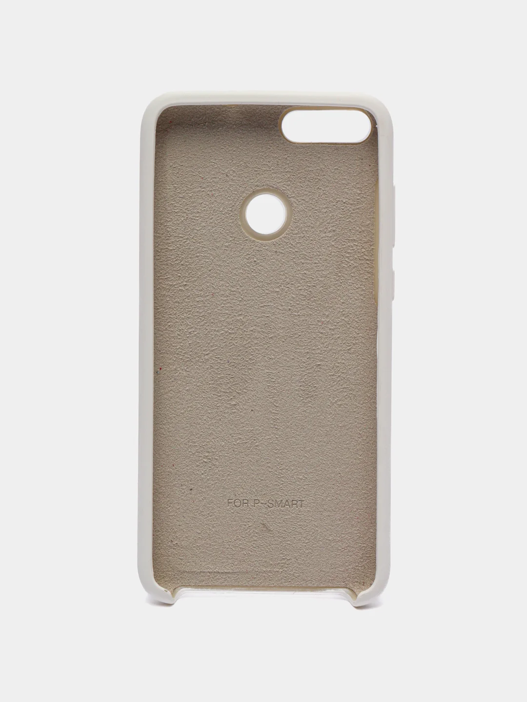Белый чехол-накладка Silicone Cover для Huawei P Smart 2018