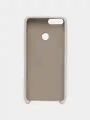 Белый чехол-накладка Silicone Cover для Huawei P Smart 2018