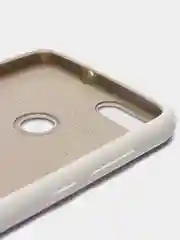 Белый чехол-накладка Silicone Cover для Huawei P Smart 2018