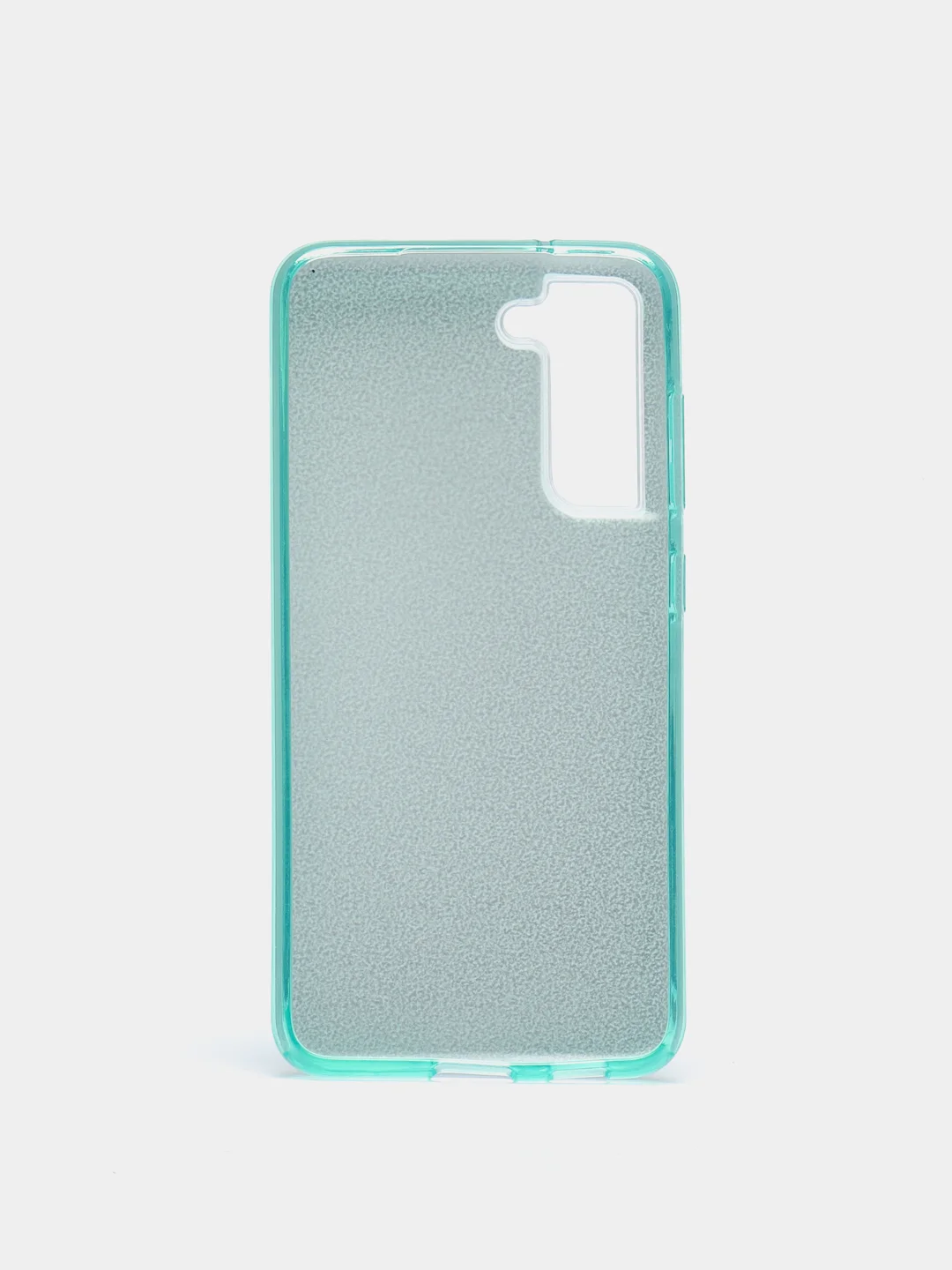 Бирюзовый чехол блестящий для Samsung Galaxy S21FE, накладка c блёстками для Самсунг S21 FE