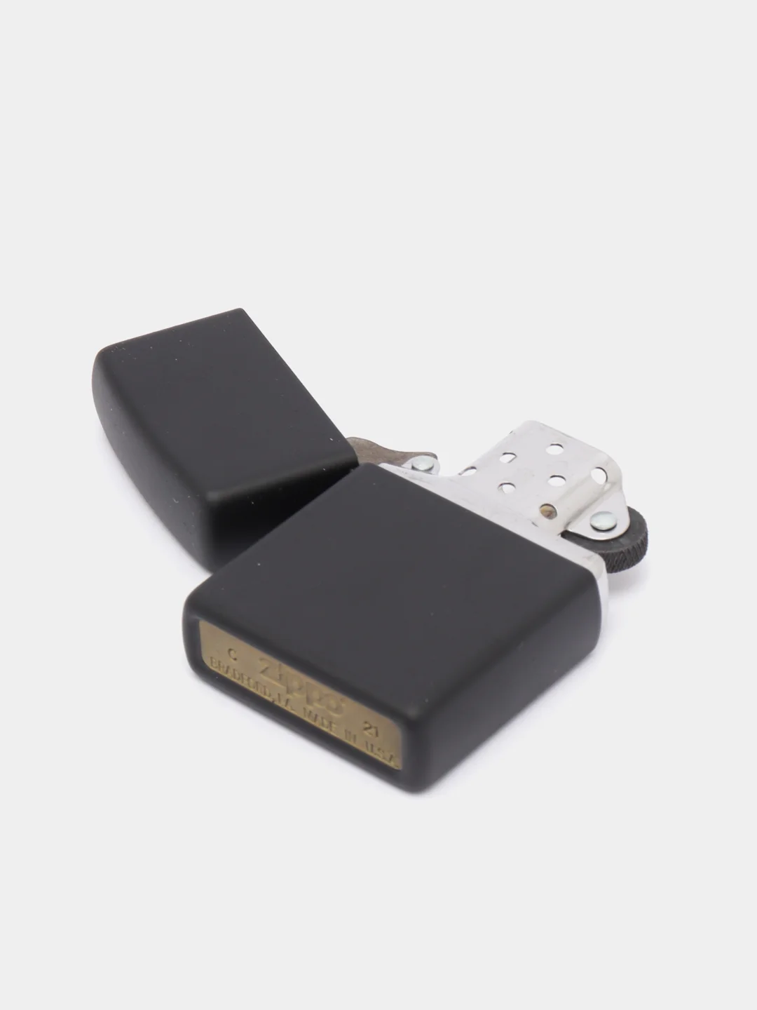 Зажигалка бензиновая Zippo 218 Черный матовый (покрытие Black Matte)