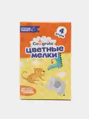 Мелки цветные, в наборе 4 штуки, квадратные