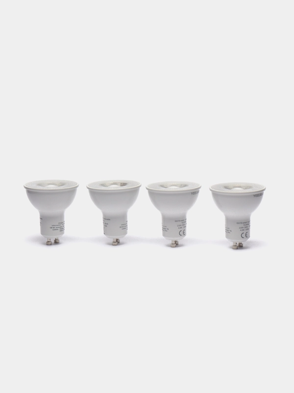 Умная лампочка LED Yeelight Smart Bulb W1 GU10 Dimmable YLDP004, White, 4 штуки