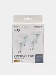 Умная лампочка LED Yeelight Smart Bulb W1 GU10 Dimmable YLDP004, White, 4 штуки