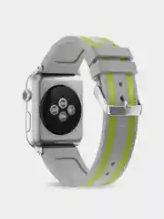 Лайм ремешок для Apple Watch 42 мм. двухцветный с полоской