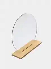 Серебряный зеркало для макияжа