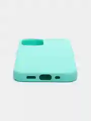 Бирюзовый чехол Apple iPhone 12 mini (5.4") silicone case силиконовый с закрытым низом бархат внутри