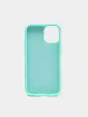 Бирюзовый чехол Apple iPhone 12 mini (5.4") silicone case силиконовый с закрытым низом бархат внутри